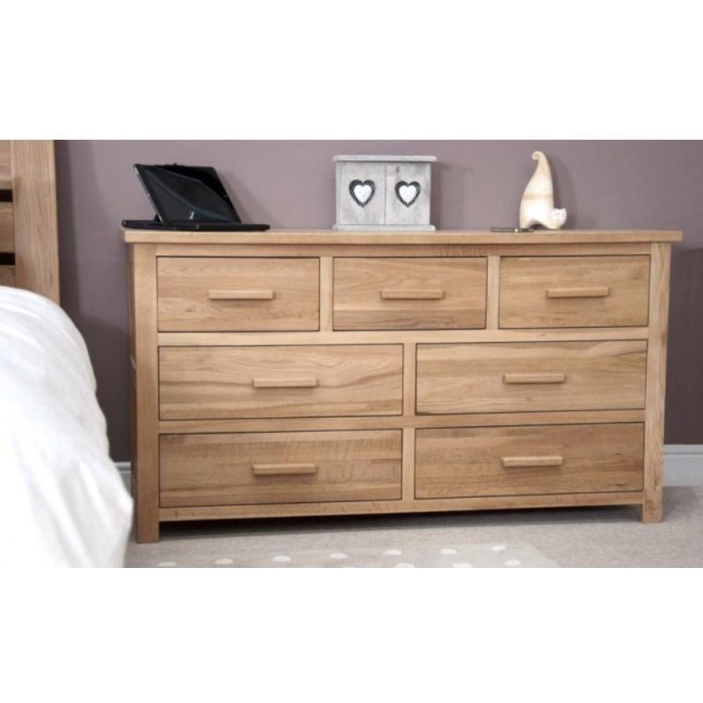 Opus Oak 7 Drawer Multi Chest.