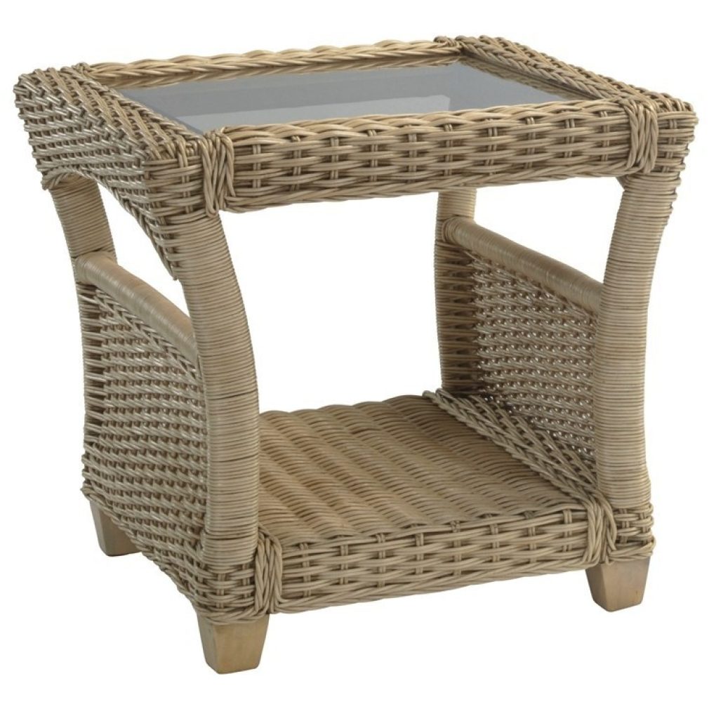Arlington Side / lamp Table - Cane Furniture by Desser