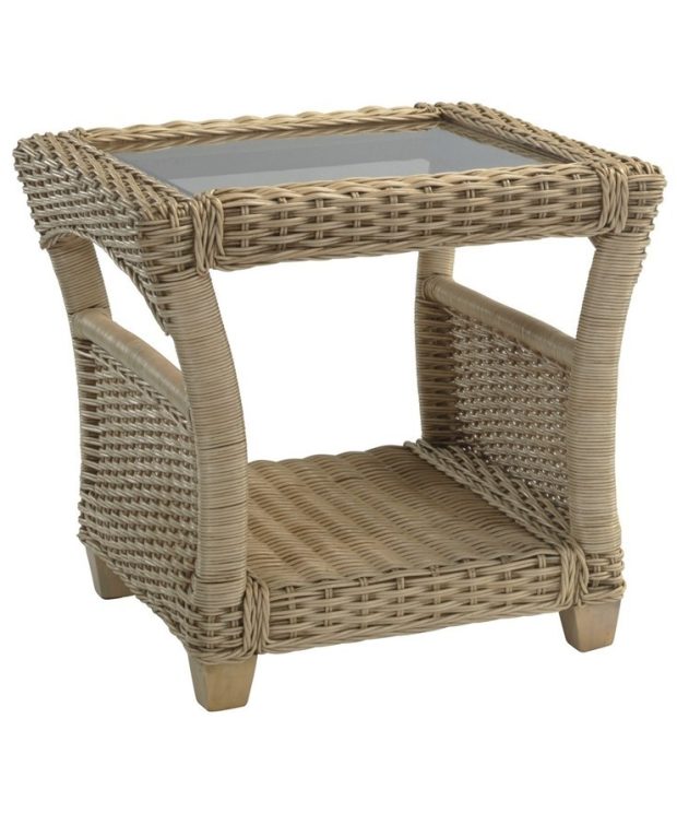 Arlington Side / lamp Table - Cane Furniture by Desser