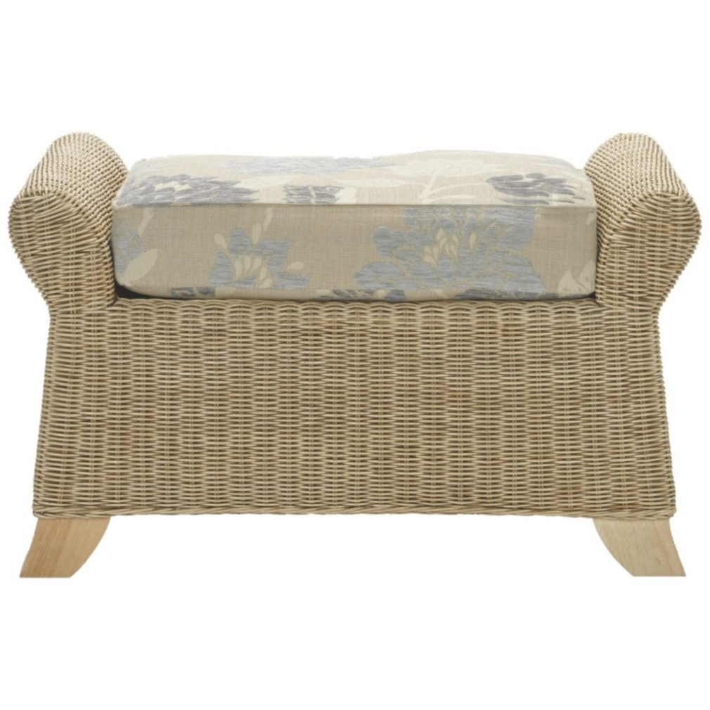 Clifton Footstool - Cane Furniture by Desser