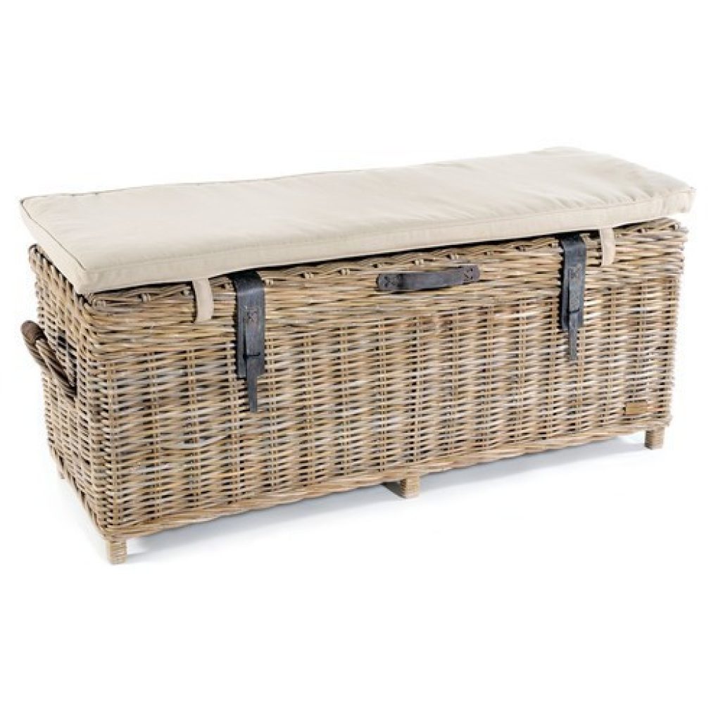 Rattan Storage Bench