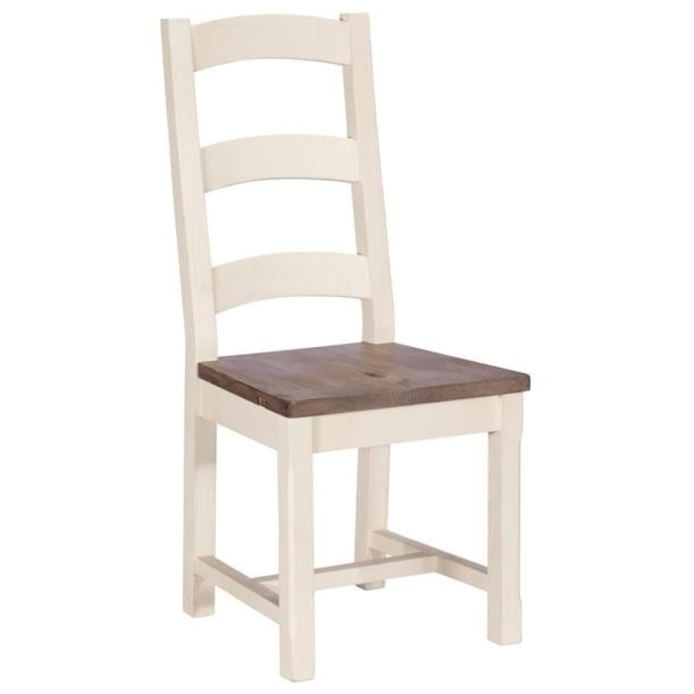 last 2x Wooden Seat Dining Chair with seat pad - Cotswold Dining Furniture offer