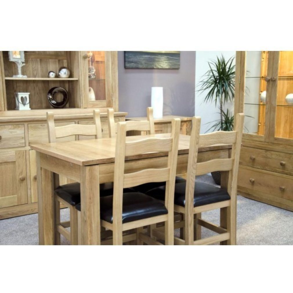 Milano (Opus) Oak Extending Dining Table