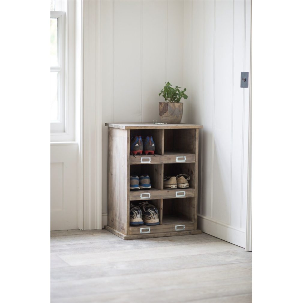 Hall Storage Bench - Chedworth Shoe Locker with 6 cubby holes