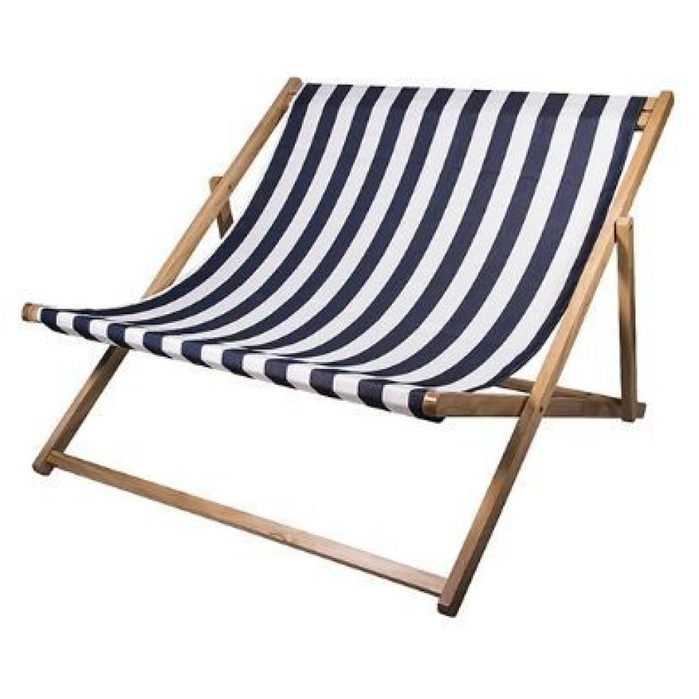 DOUBLE DECK CHAIR 'REST' - blue stripe
