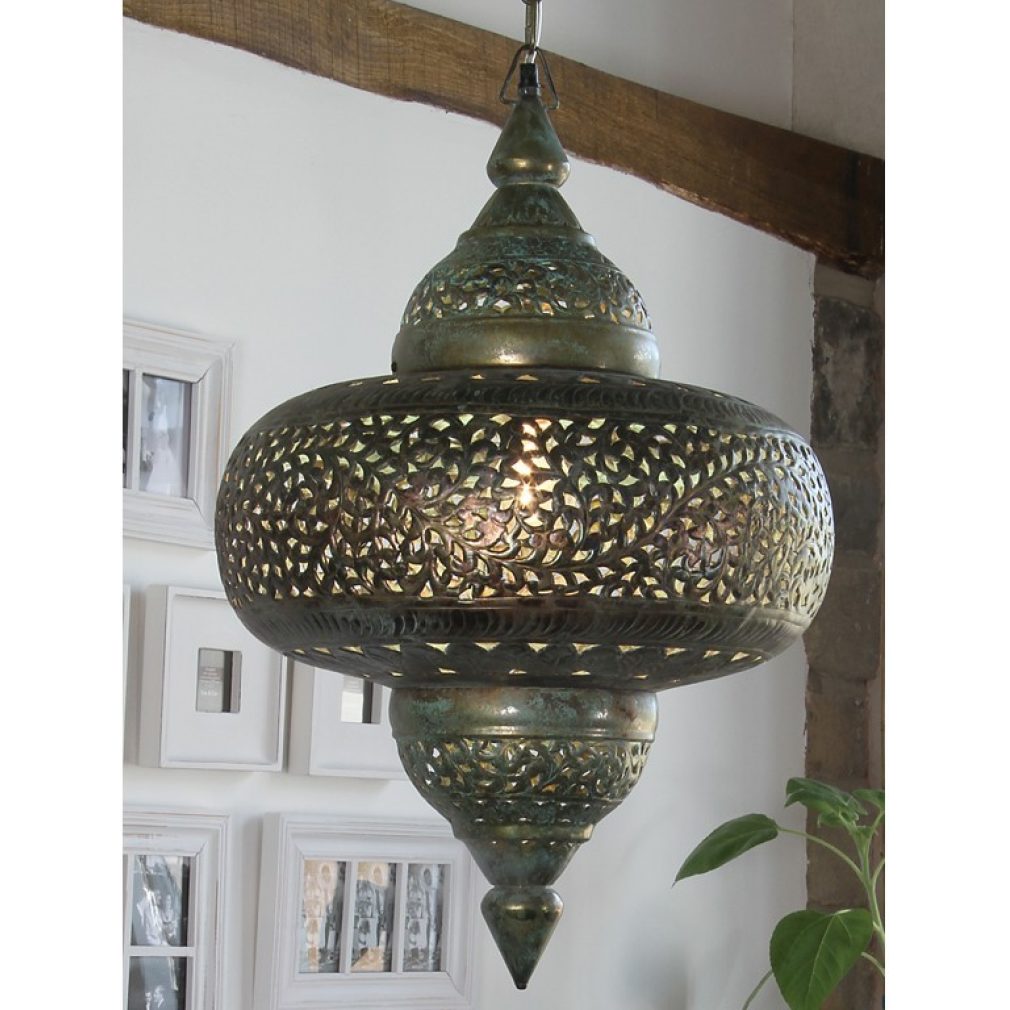 Tetouan - Antique Brass Elec Pendant