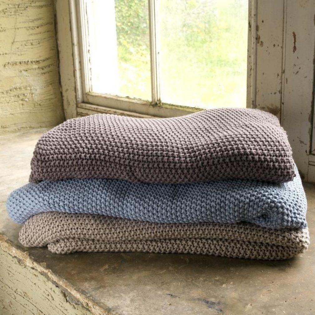 Moss Stich Cotton Throw