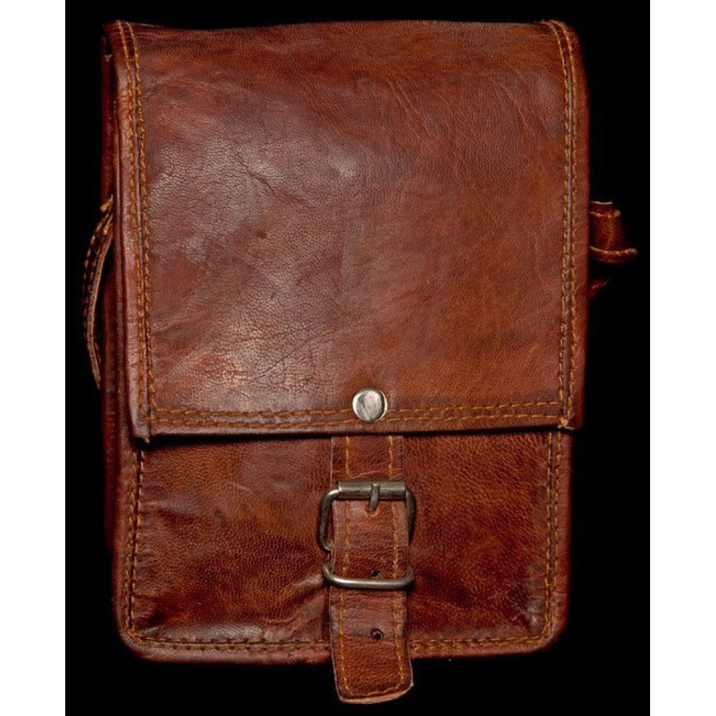 Leather Bag - Mini Square Edge Satchel