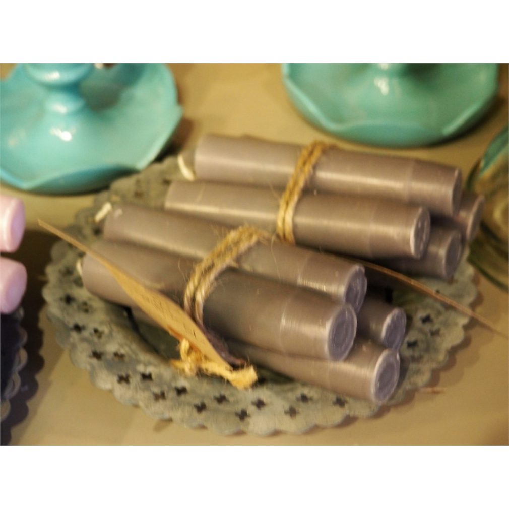 Bundle of 4 candles - Dark Grey