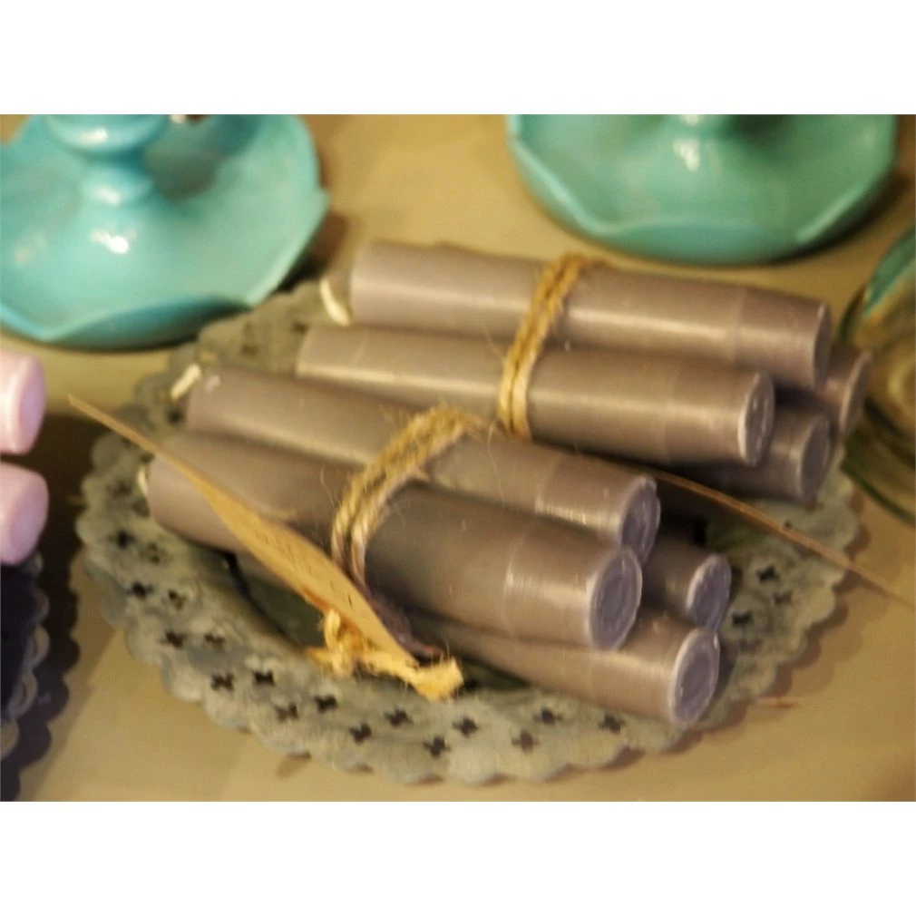 Bundle of 4 candles - Dark Grey