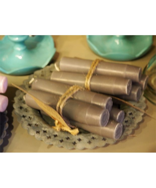 Bundle of 4 candles - Dark Grey