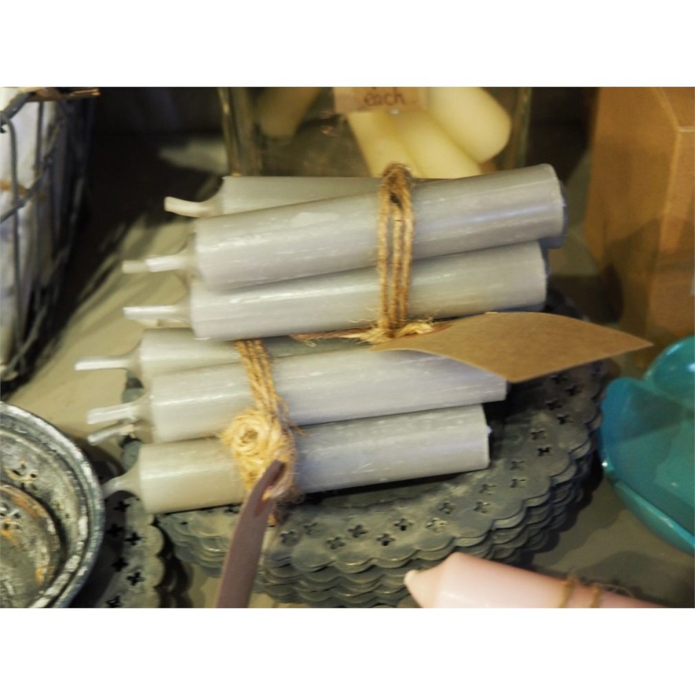 Bundle of 4 candles - Light Grey