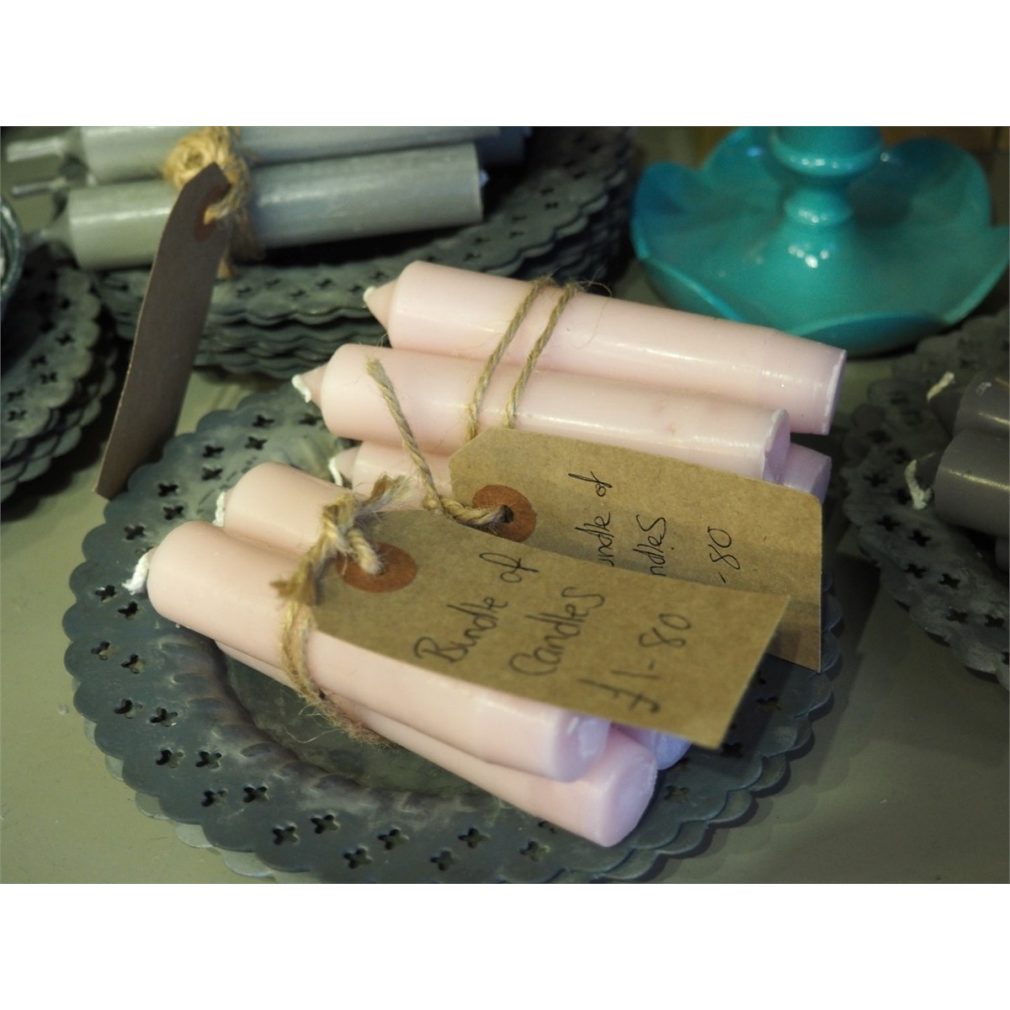 Bundle of 4 candles - Pink