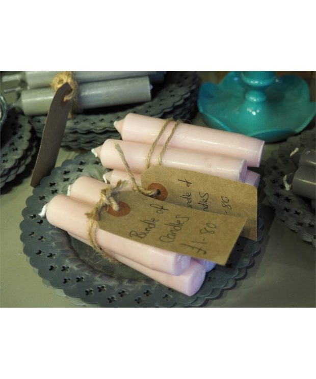 Bundle of 4 candles - Pink