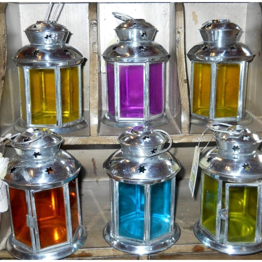 6x assorted Lanterns (candle Holders)