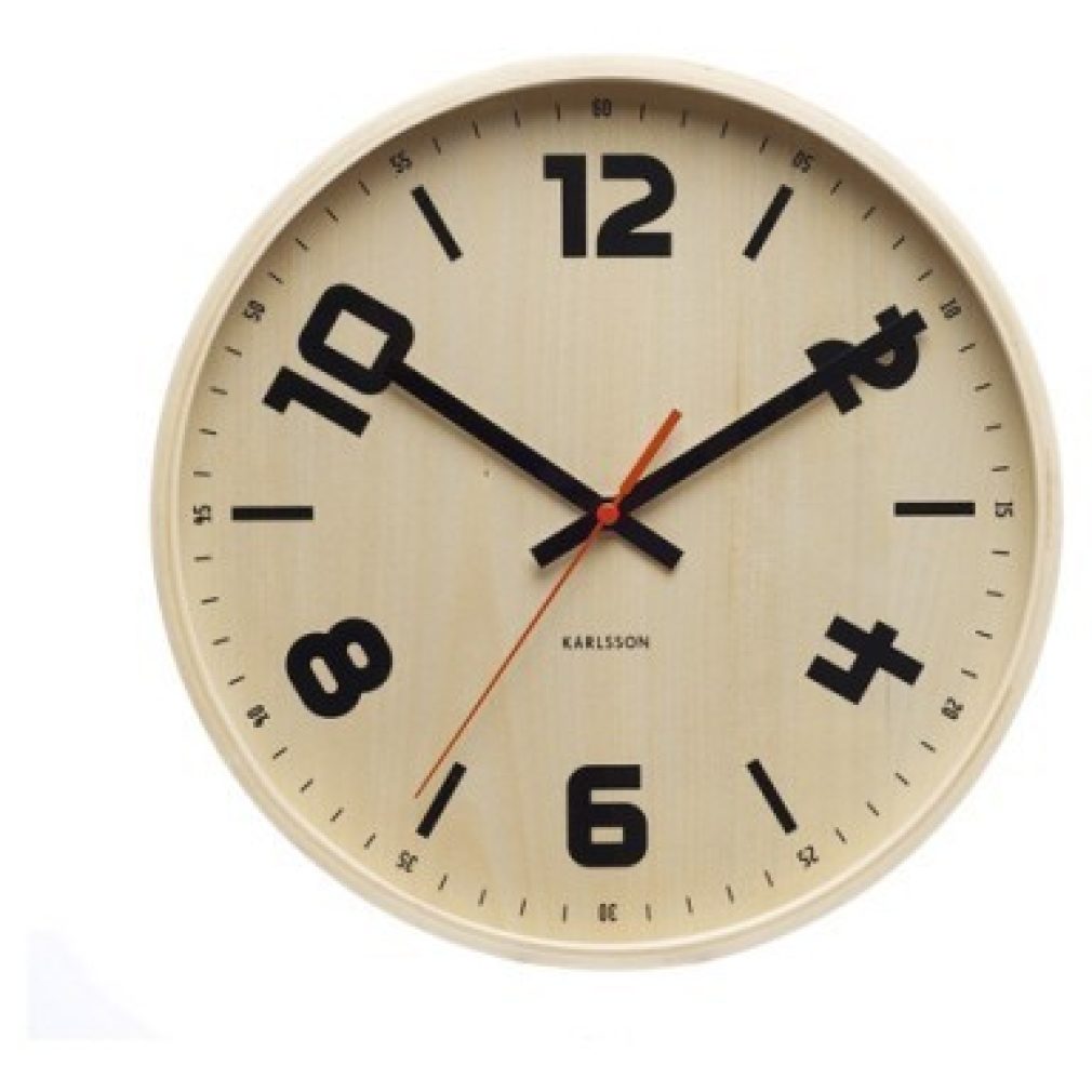 Wall Clock Black Numbers