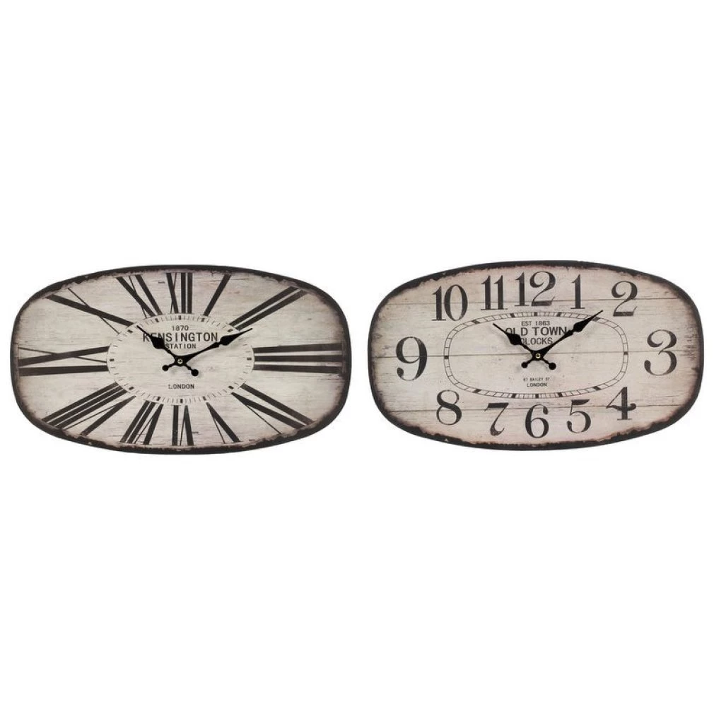 Oval Metal Clocks
