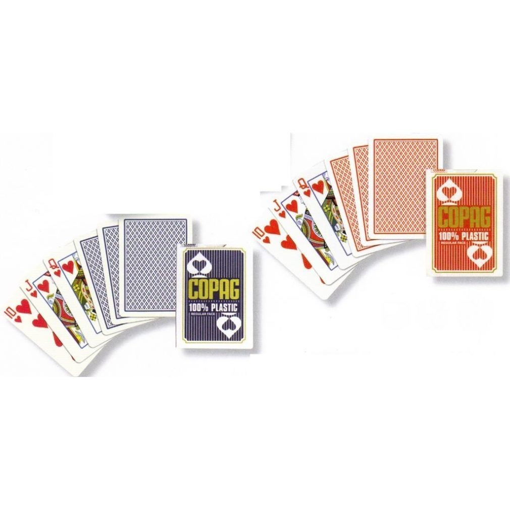 Cartamundi  - Copag 100% Plastic Poker size Playing Cards