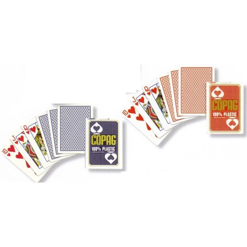 Cartamundi  - Copag 100% Plastic Poker size Playing Cards
