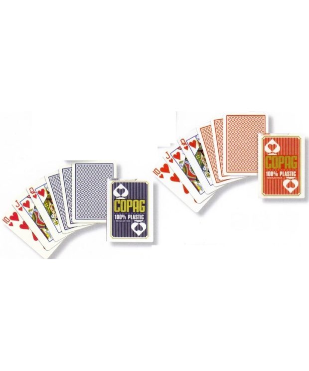 Cartamundi  - Copag 100% Plastic Poker size Playing Cards