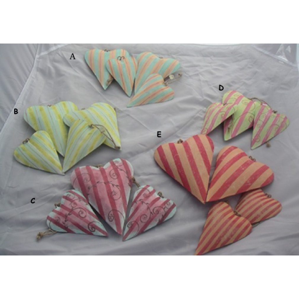 Hanging Heart Decorations (set of 3)