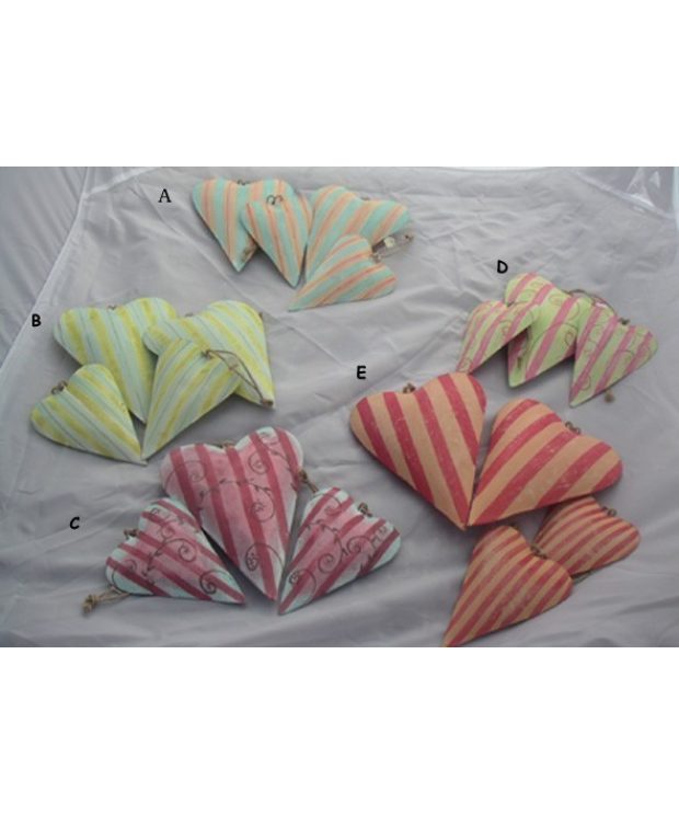 Hanging Heart Decorations (set of 3)