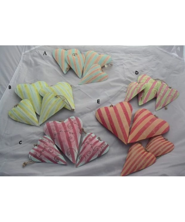 Hanging Heart Decorations (set of 3)