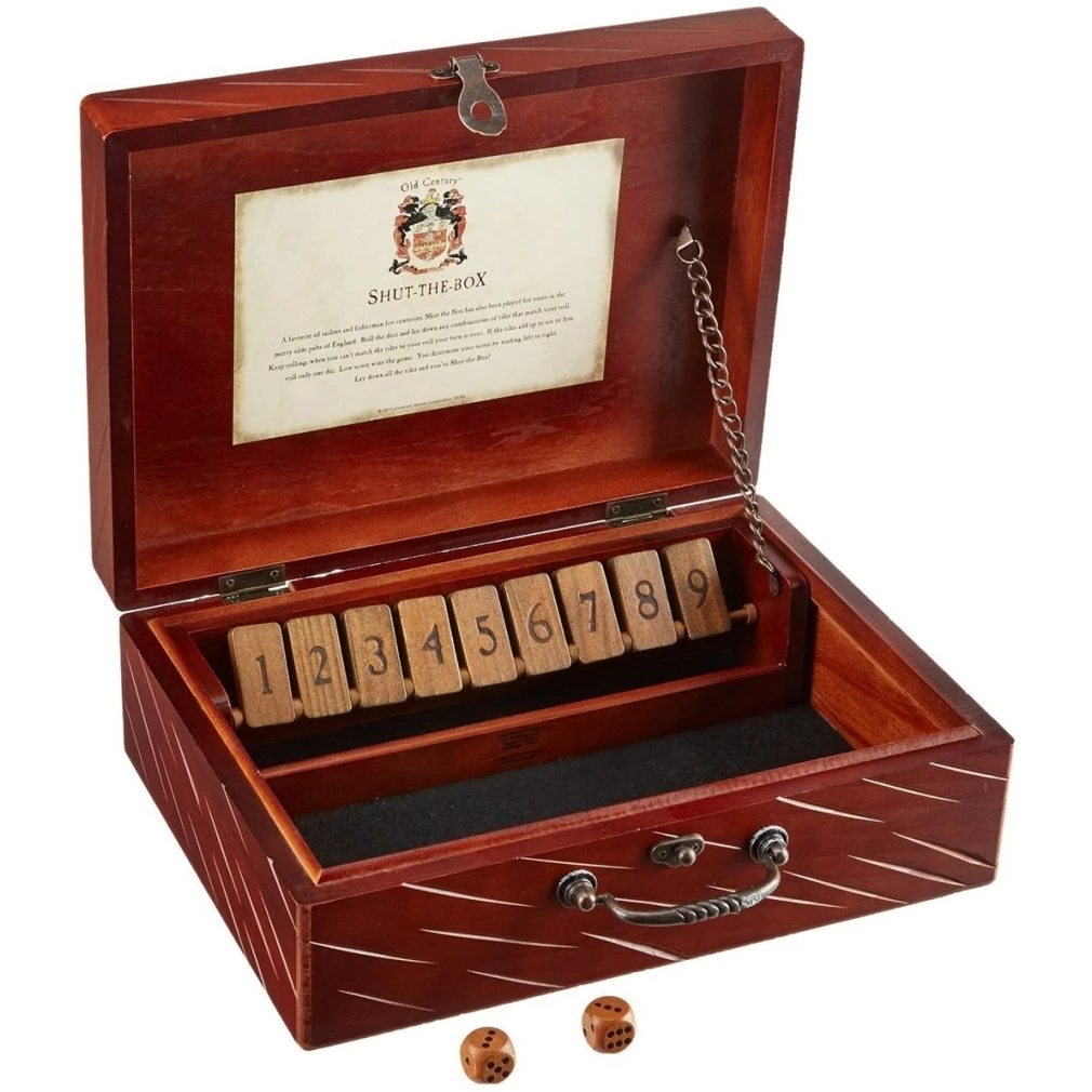 Front Porch Classics Old Century Shut The Box Game