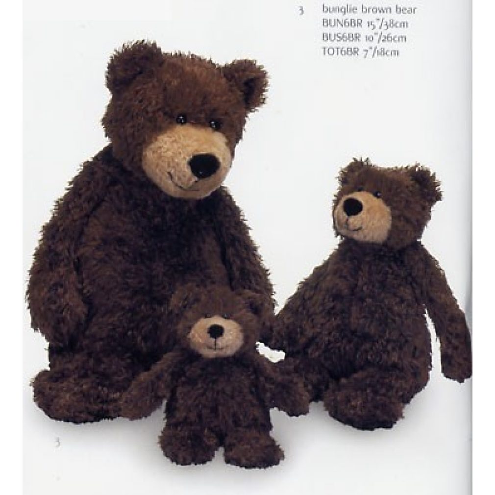 Bunglie Brow Bear (Small) by jelly Cat
