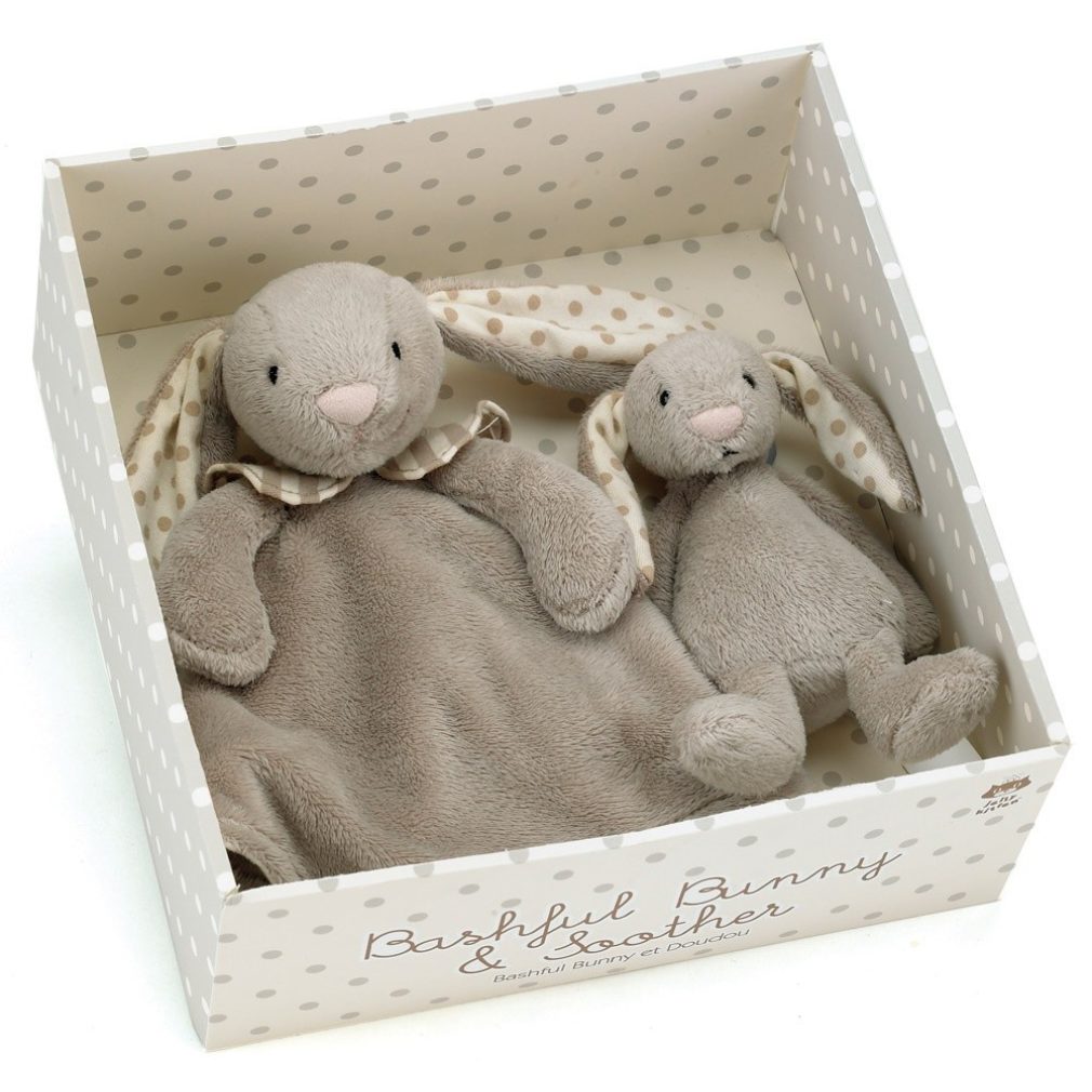 Bashful Bunny & Soother  - Boxed (by jellycat)