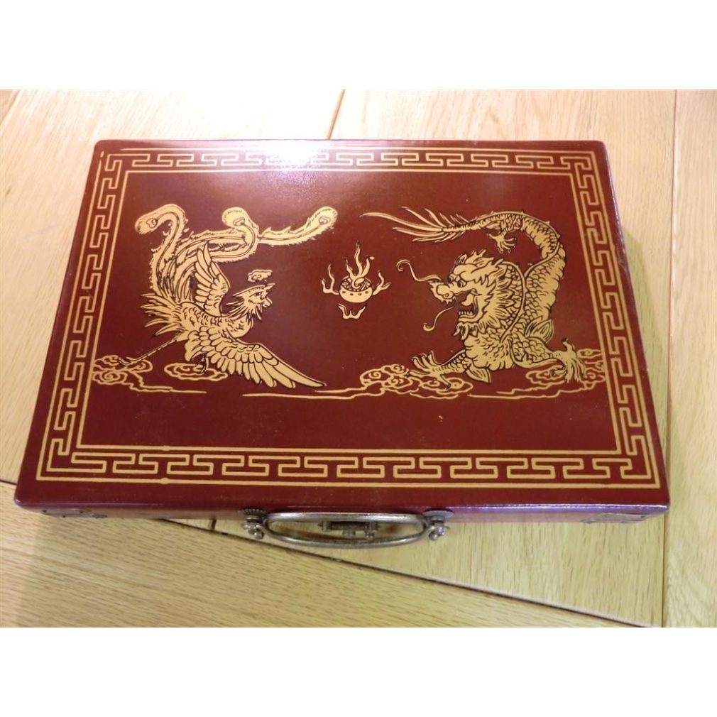 Mah-jong Large Set in leatherette case