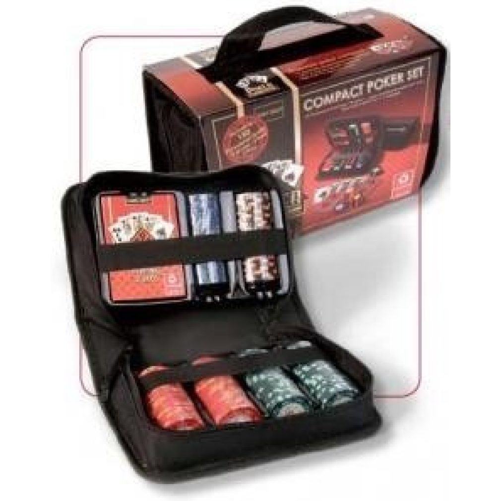 Cartamundi Compact Poker Set with 150 chips - Crown design chips