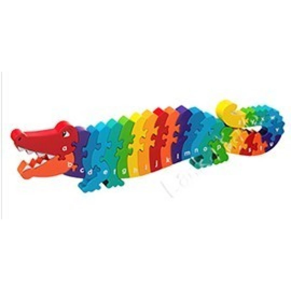 Large Crocodile A - Z Jigsaw