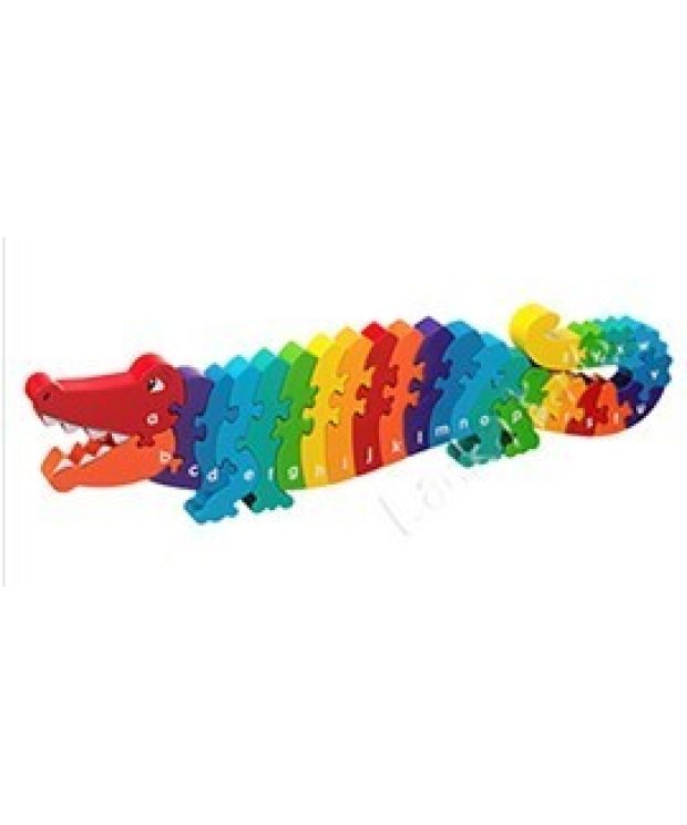 Large Crocodile A - Z Jigsaw