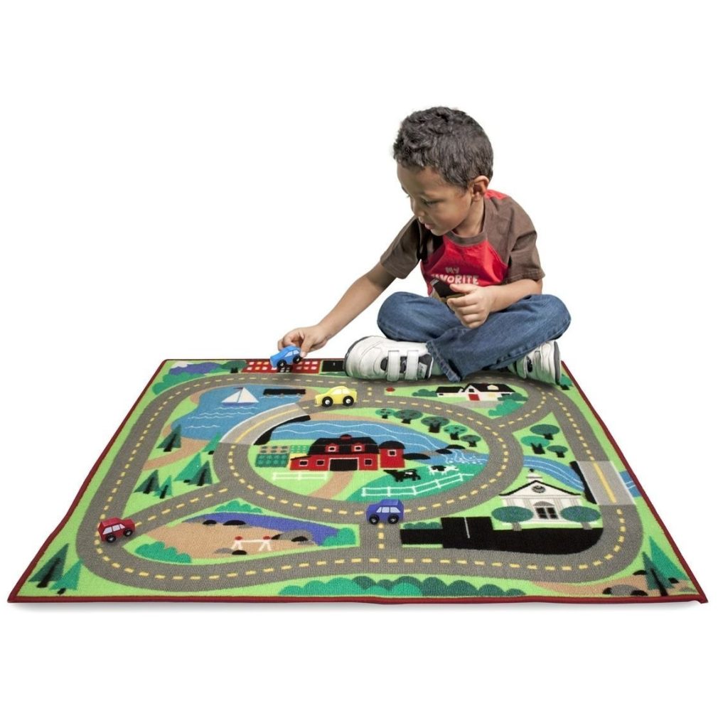 Melissa And Doug Round The Town Road Rug Large Floor City Car Play Mat