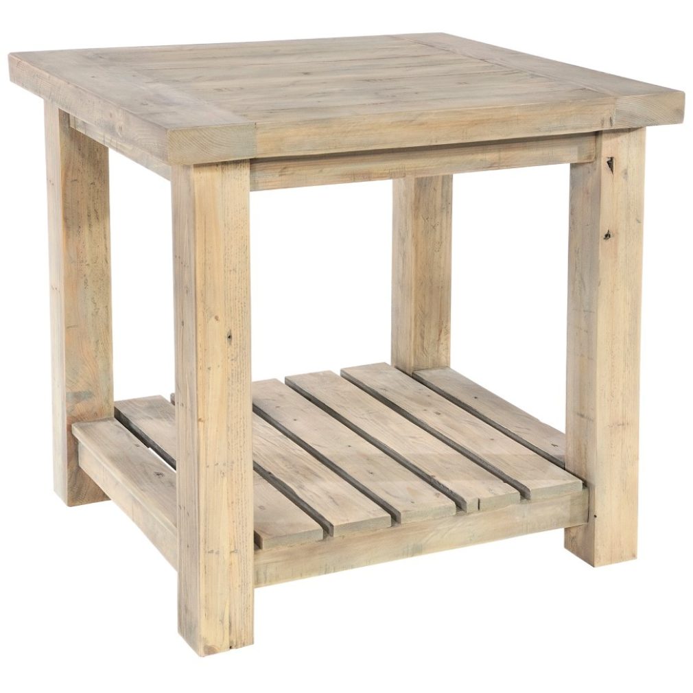 Saltash Dining Furniture - Lamp Table with Undershelf
