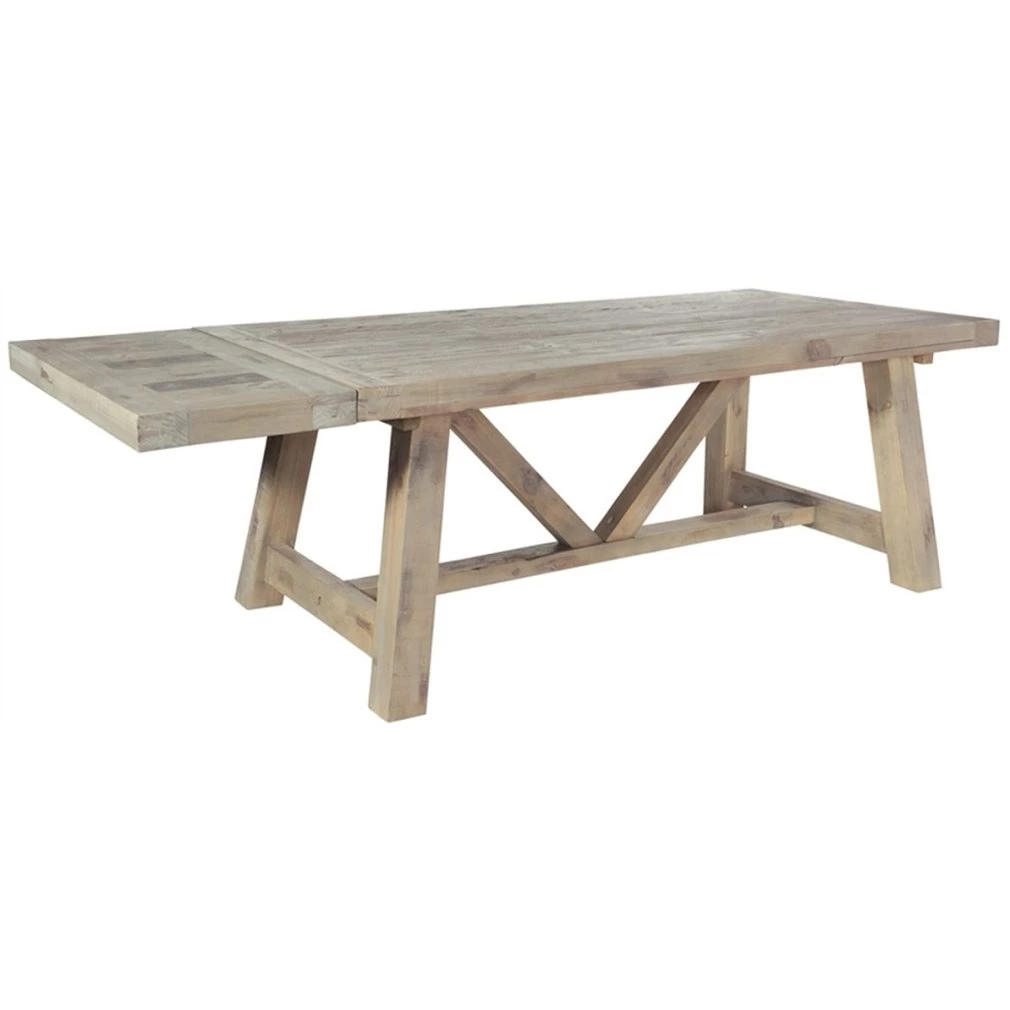 Saltash Dining Furniture - Extending Dining Table 200 (ext 290) - extension panels sold separatley