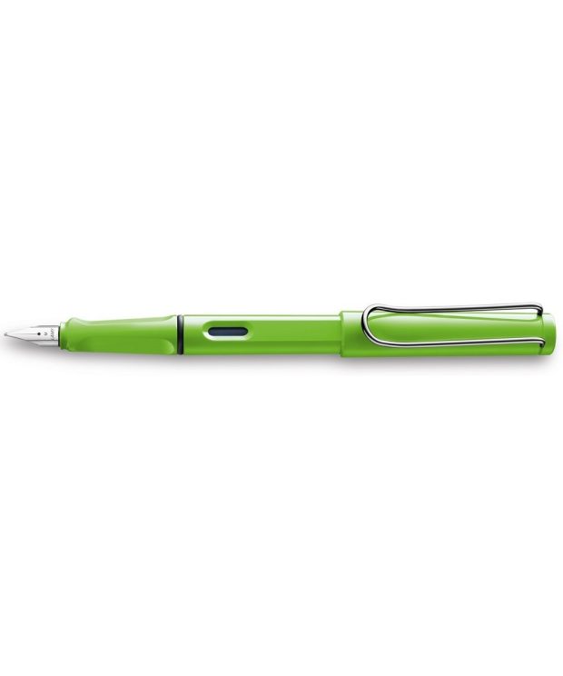 Lamy Safari Green Fountain Pen + Free pk(5) Blue ink cartridges