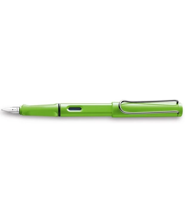 Lamy Safari Green Fountain Pen + Free pk(5) Blue ink cartridges