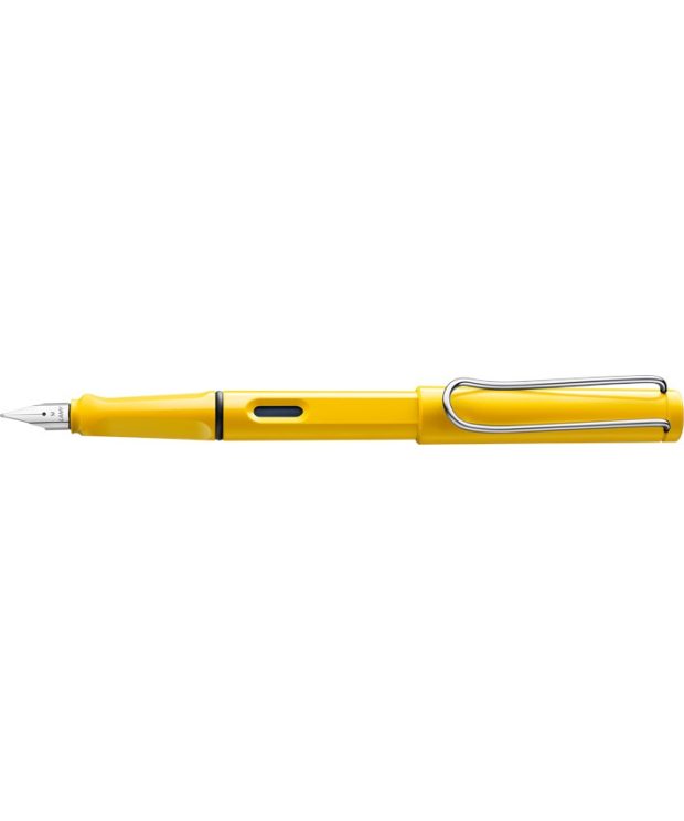 Lamy Safari Yellow Fountain Pen + Free pk(5) Blue ink cartridges