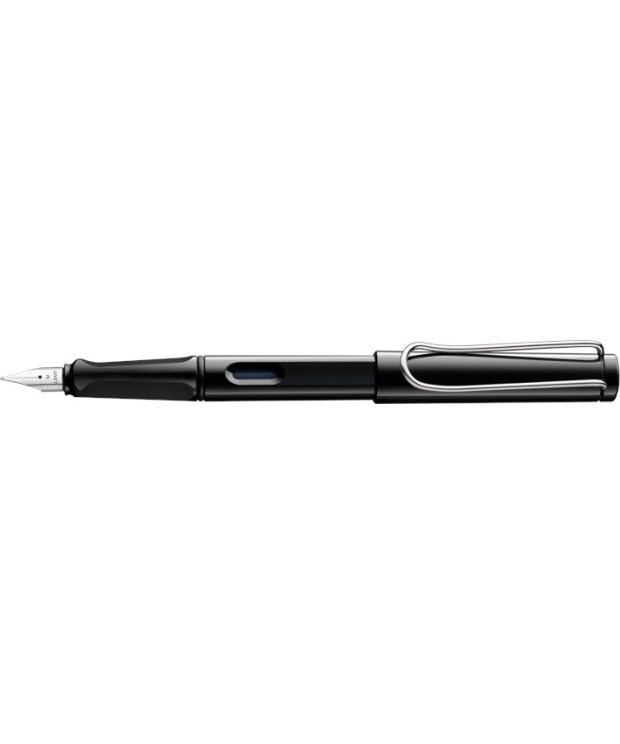 Lamy Safari Black Fountain Pen + Free pk(5) Blue ink cartridges
