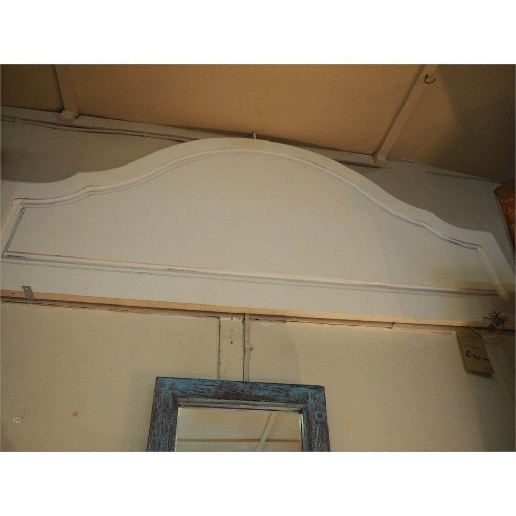 EX DISPLAY OFFER - double size 4ft 6 - Ascot Headboard / bedhead in antque whitete