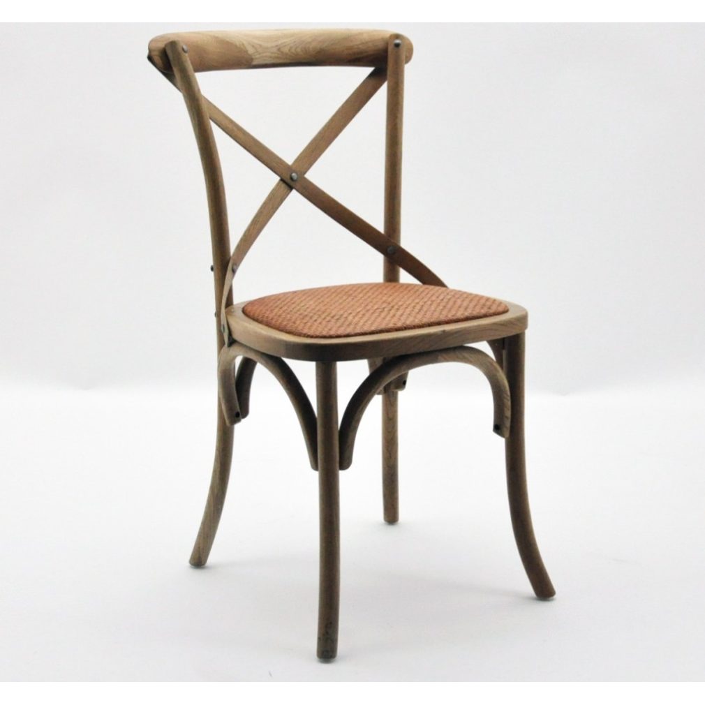 Cintra Cross Back / bent wood Dining Chair - Natural oak finish