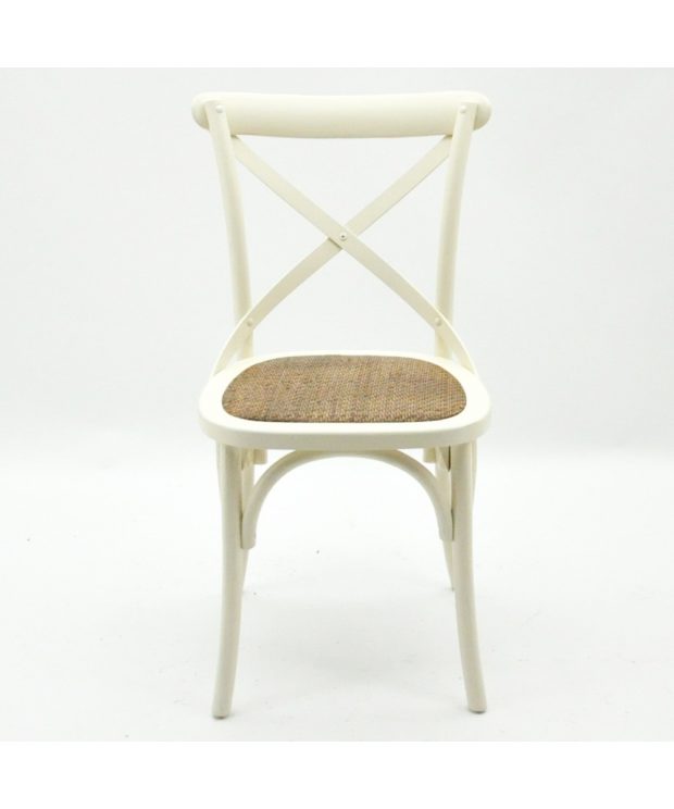 6x Cintra Cross Back / bent wood Dining Chair - Ivory