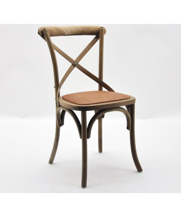 6x Cintra Cross Back / bent wood Dining Chairs - Natural oak Finish