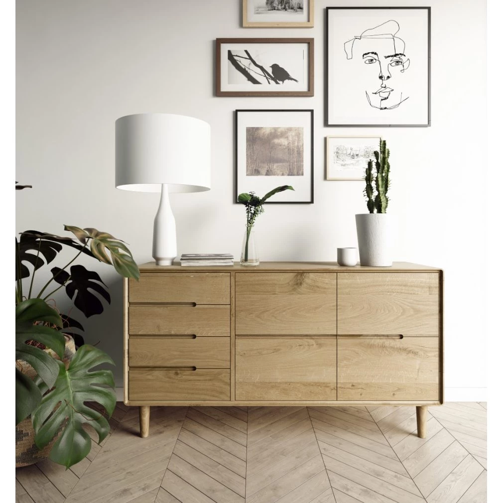 Scandic Large Sideboard - Solid Oak