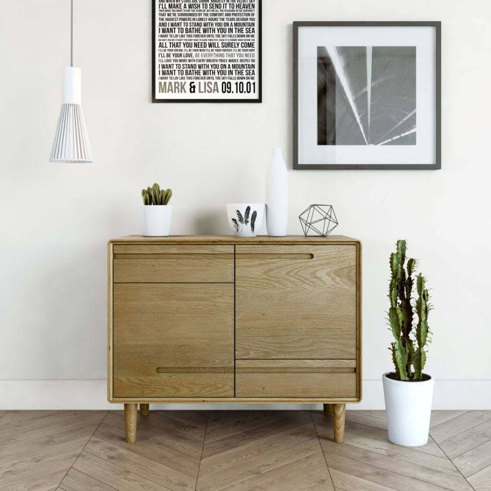 Scandic Small Sideboard - Solid Oak