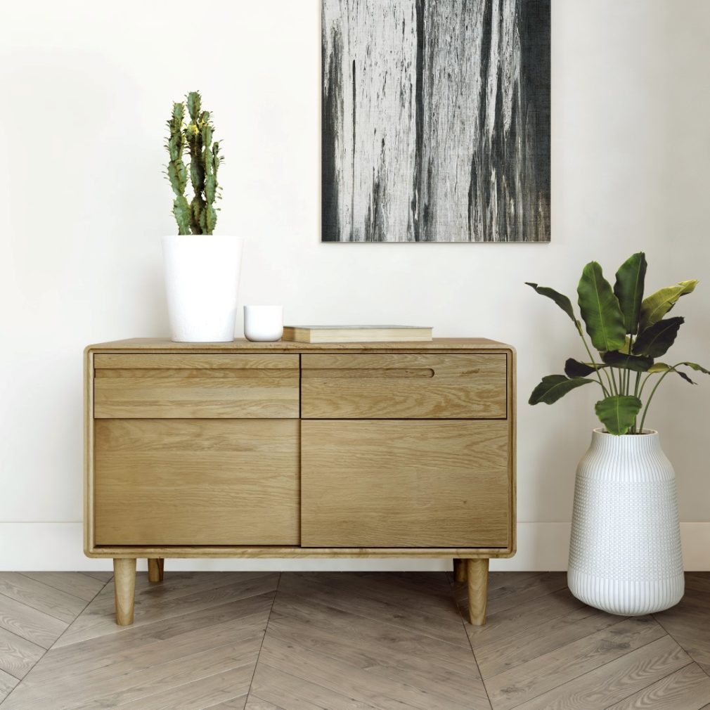 Scandic Narrow Unit - Solid Oak