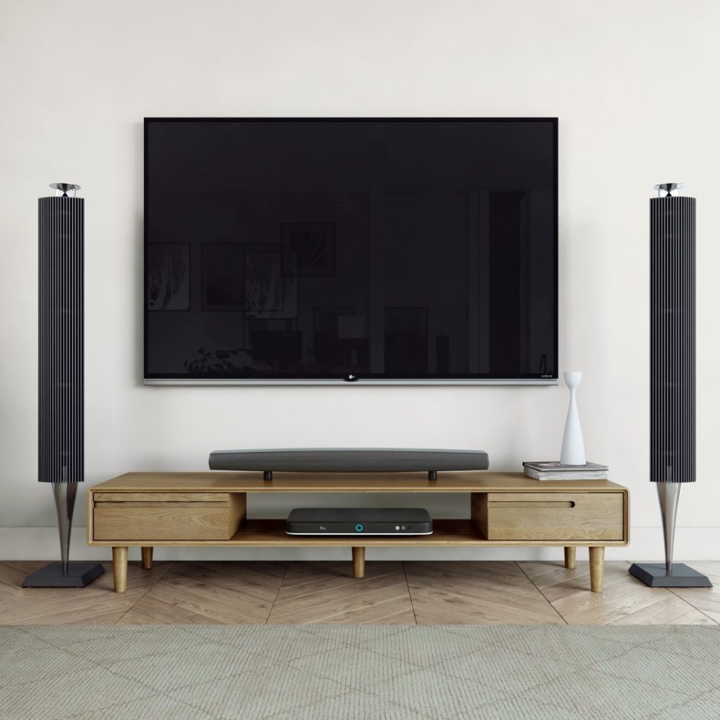 Scandic Wide TV Unit - Solid Oak
