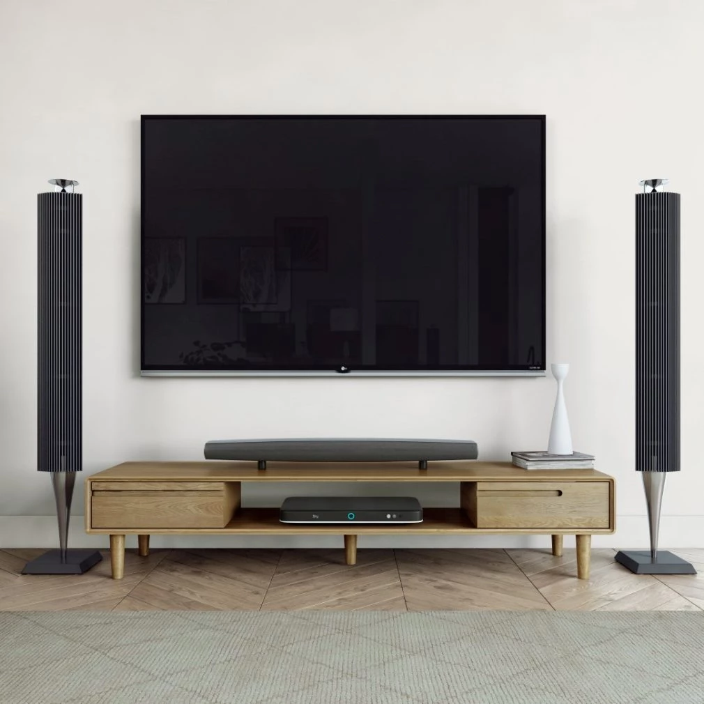 Scandic Wide TV Unit - Solid Oak